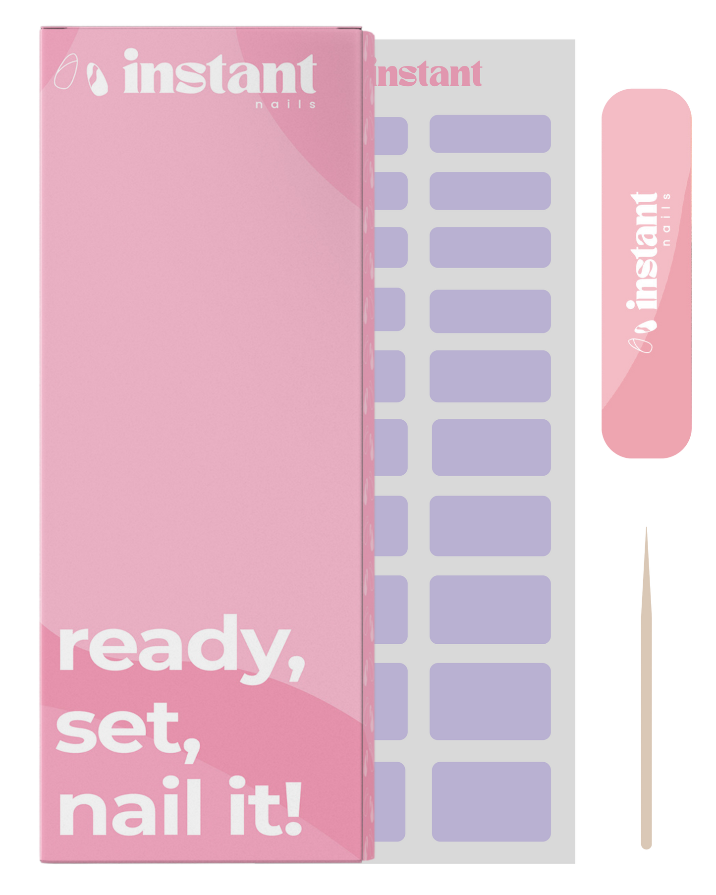 Nail wraps lilas doux