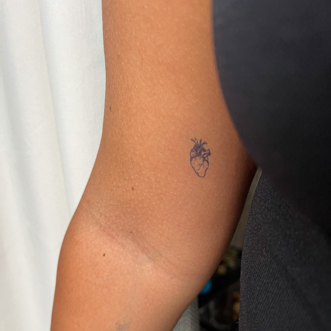 Tatouage temporaire coeur bio