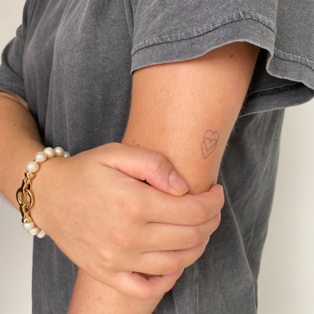 Tatouage temporaire double coeur