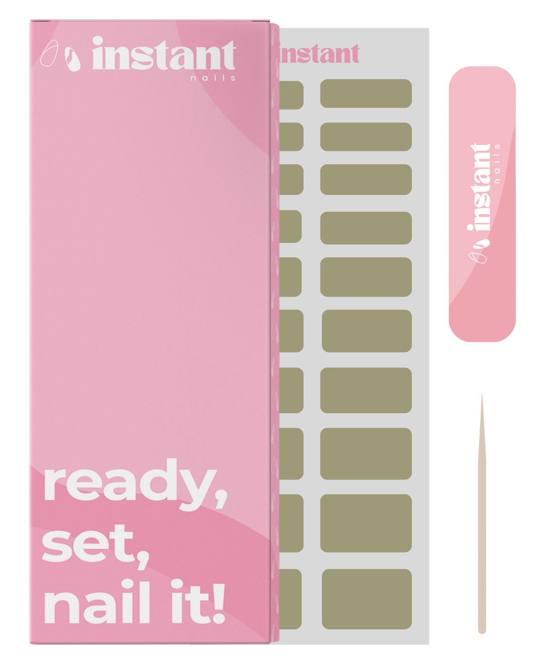 Wraps pour ongles vert matcha