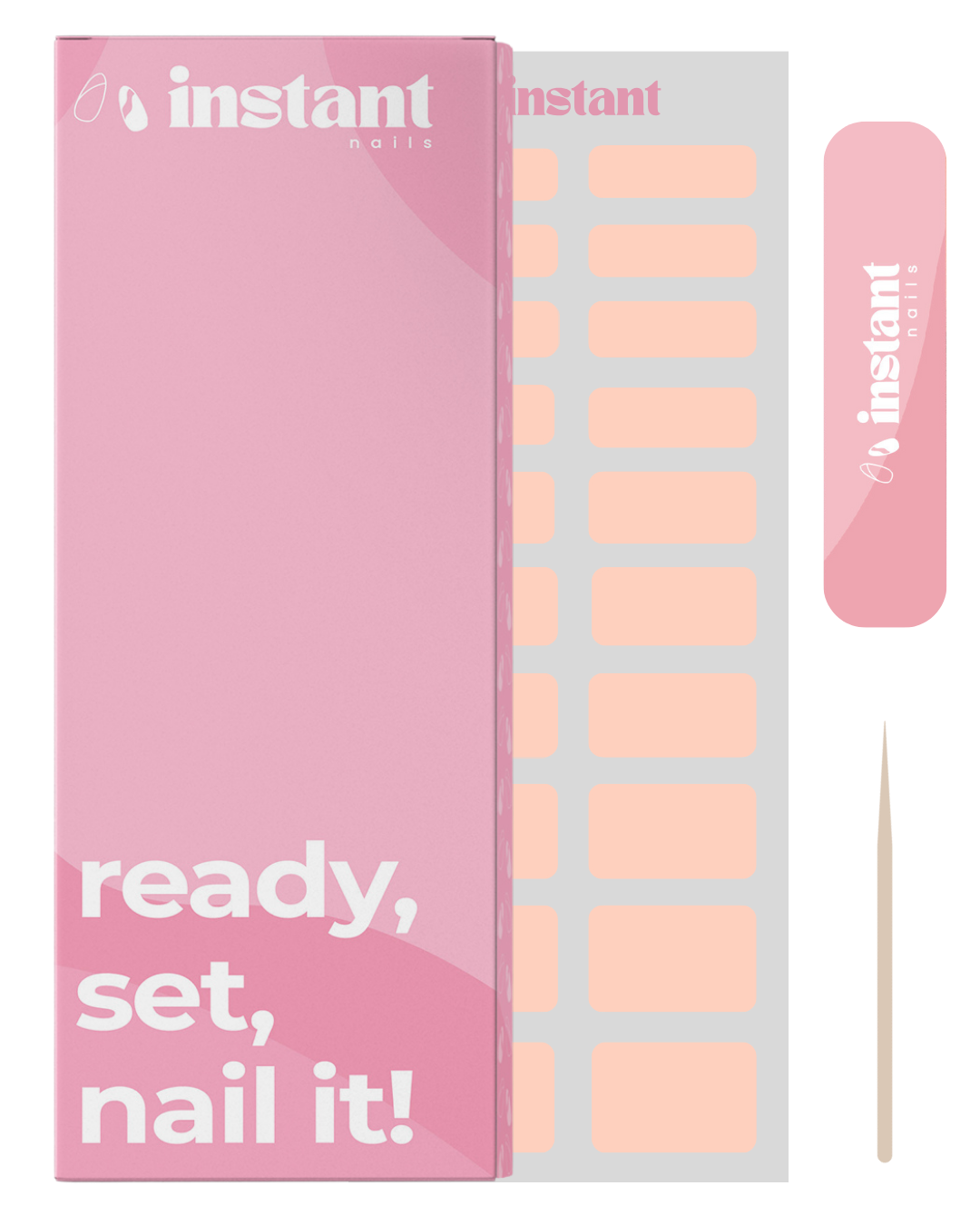 Enveloppements d'ongles nude chic