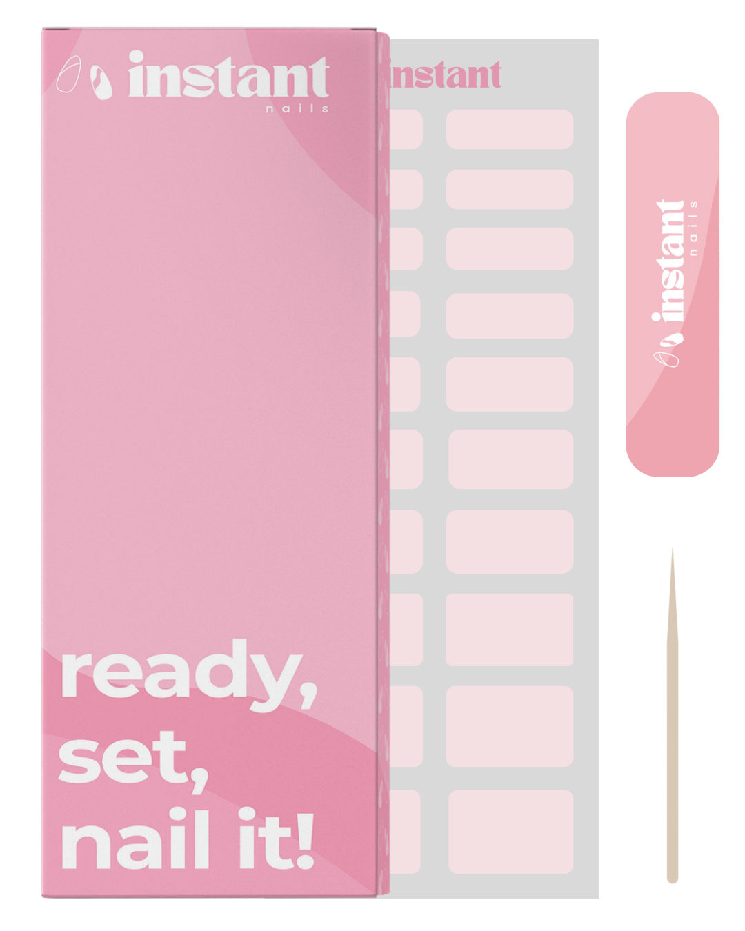 Nail wraps joli rose
