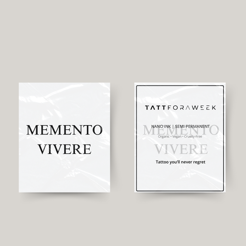 Tatouage temporaire momento vivere