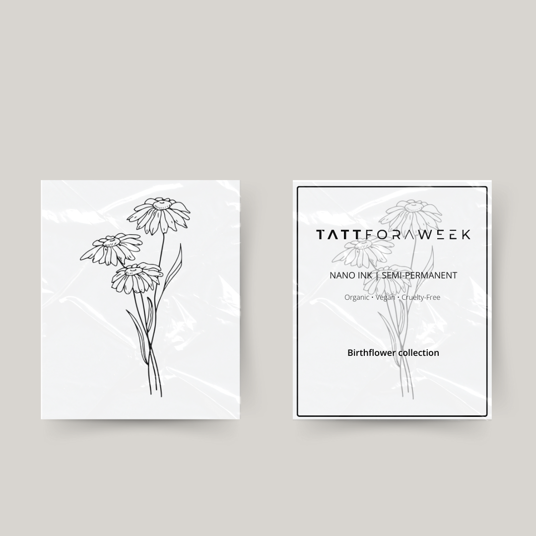 Tatouage temporaire fleur de naissance avril