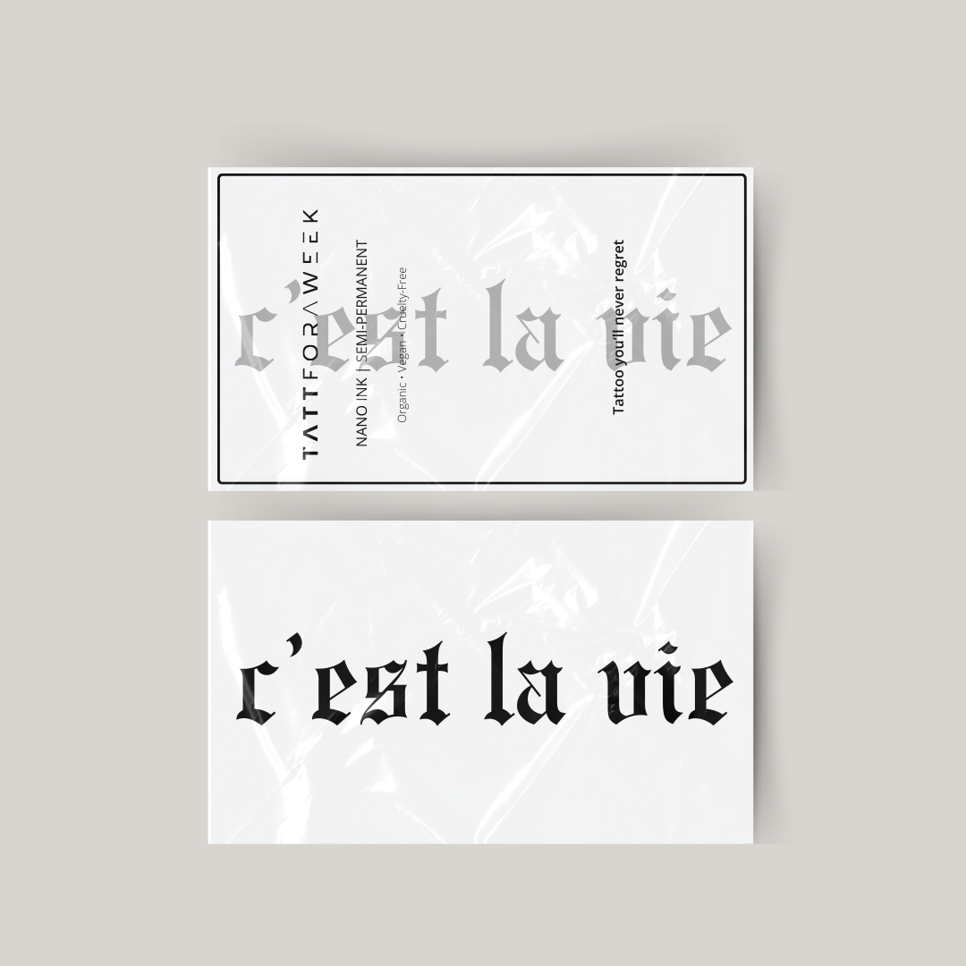 Tatouage temporaire c'est la vie