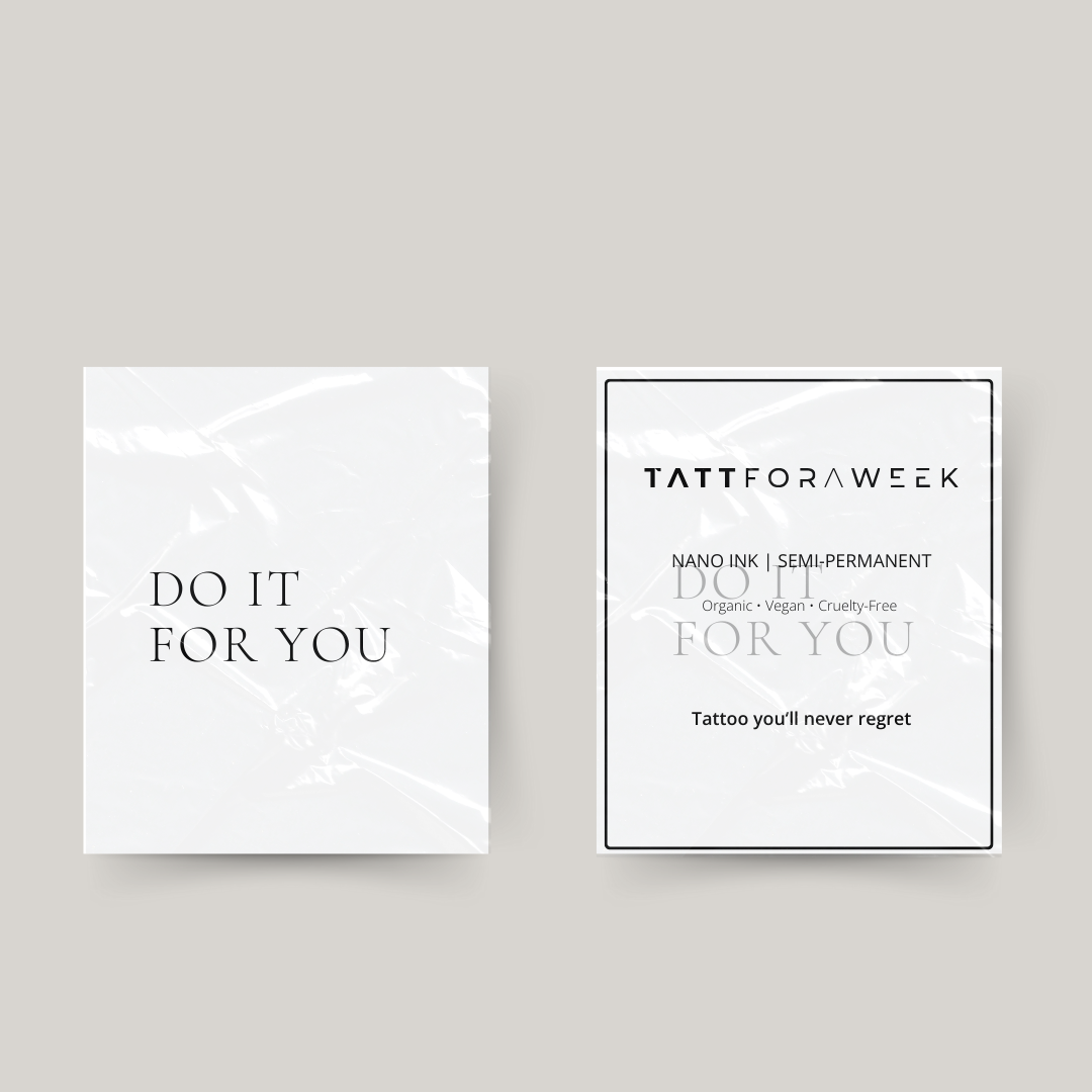 Tatouage temporaire, faites-le pour vous