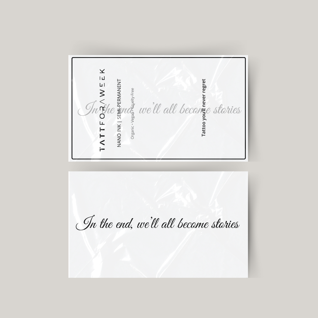 Tatouage temporaire à la fin nous deviendrons tous des histoires