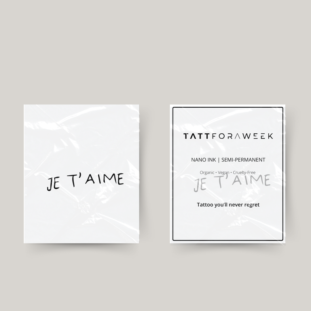 Tatouage temporaire je t'aime