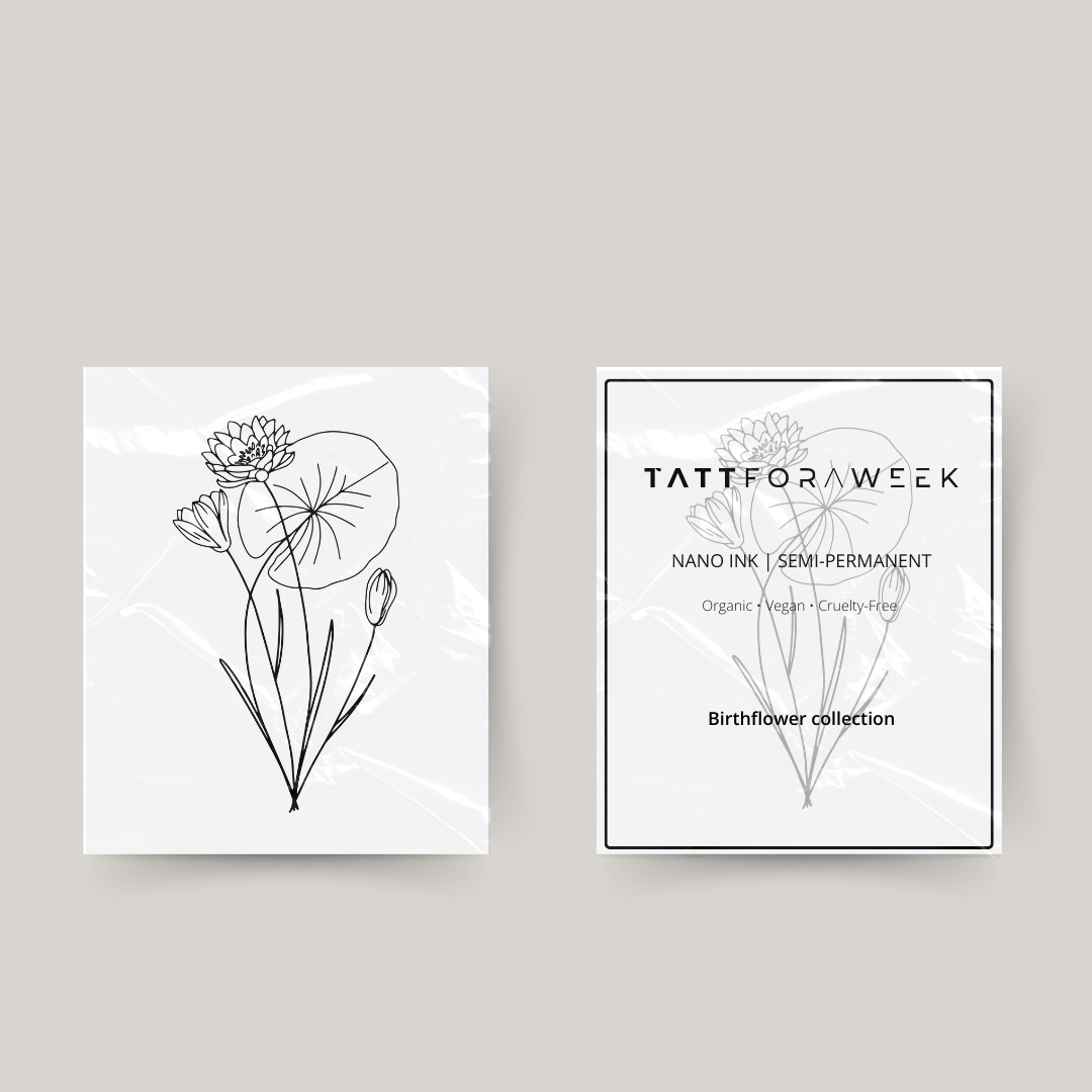 Tatouage temporaire fleur de naissance juillet