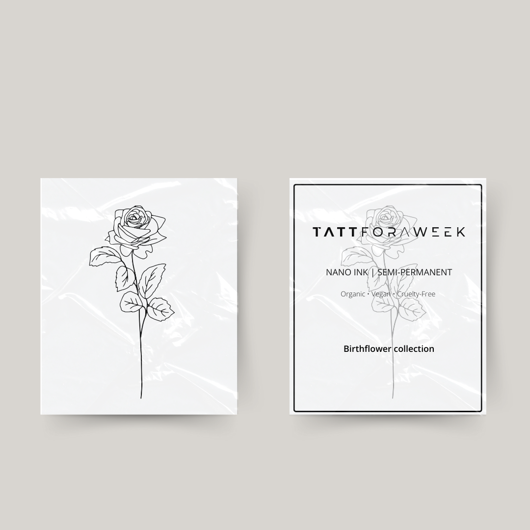 Tatouage temporaire fleur de naissance juin