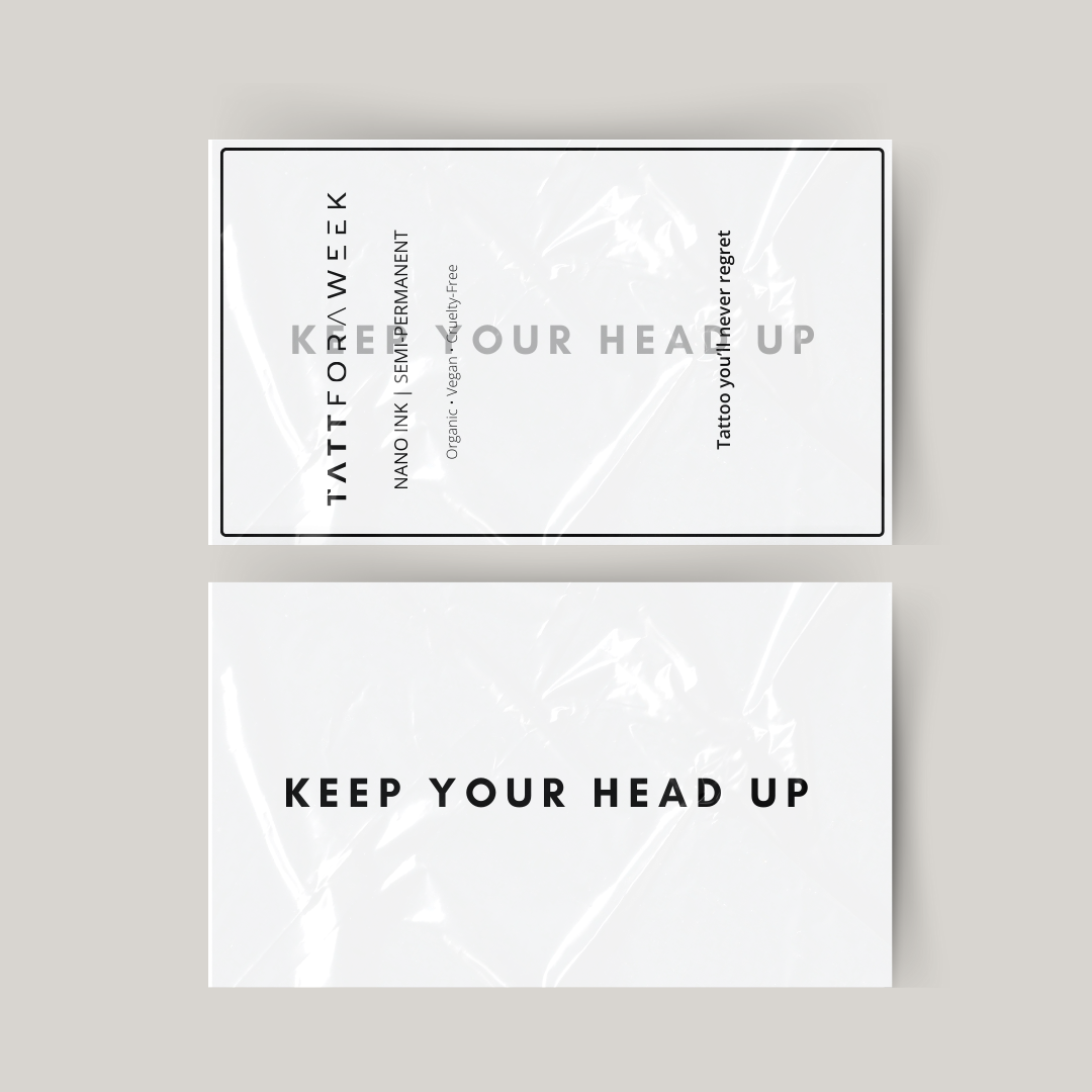 Tatouage temporaire garde la tête haute