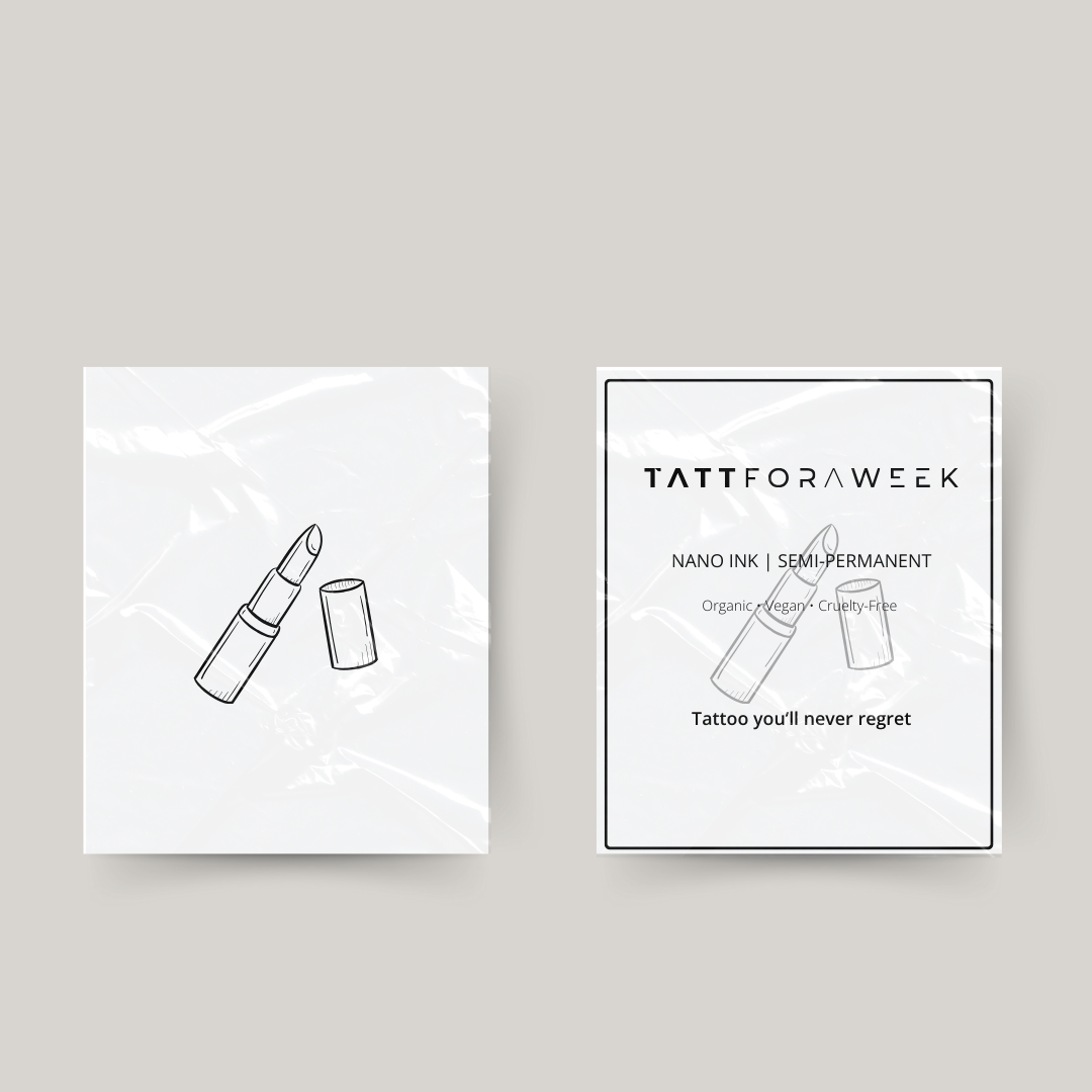 Rouge à lèvres tatouage temporaire