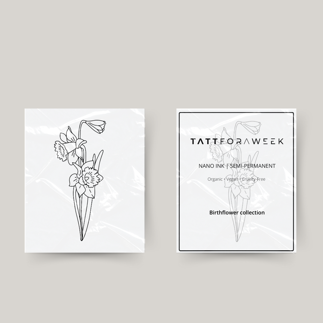 Tatouage temporaire fleur de naissance mars