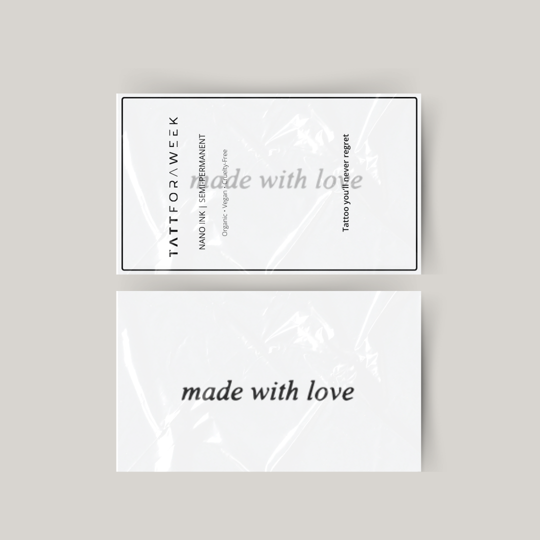 Tatouage temporaire fait avec amour