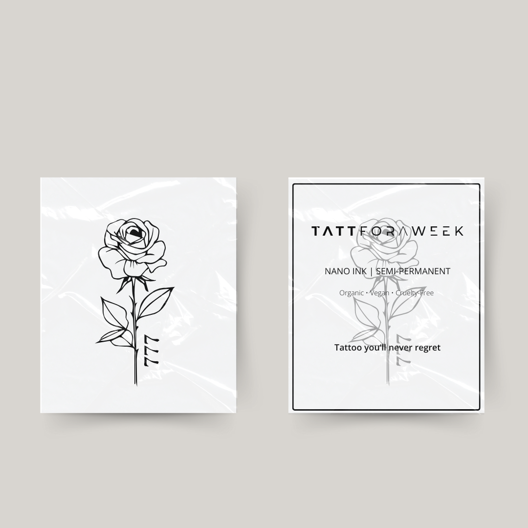 Tatouage temporaire rose 777