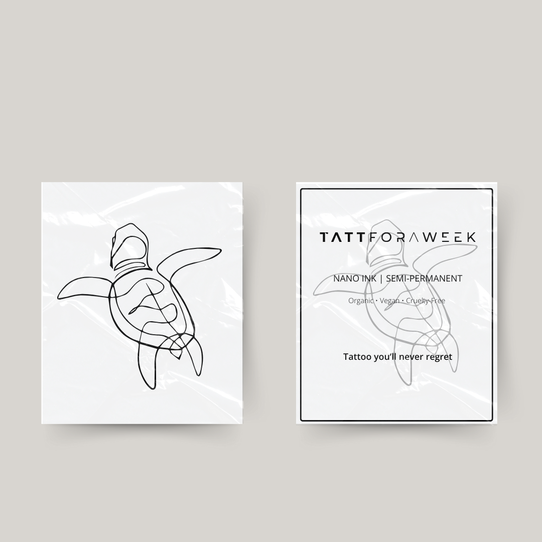 Tortue de tatouage temporaire
