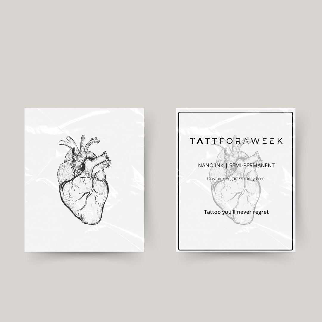 Tatouage temporaire coeur bio