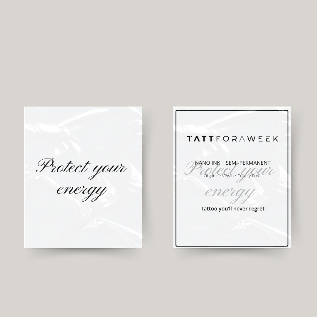 Le tatouage temporaire protège votre énergie
