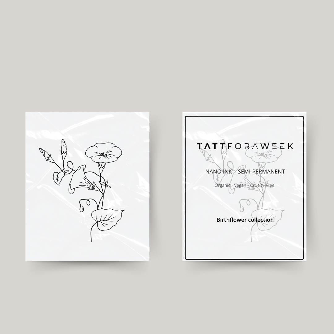 Tatouage temporaire fleur de naissance septembre