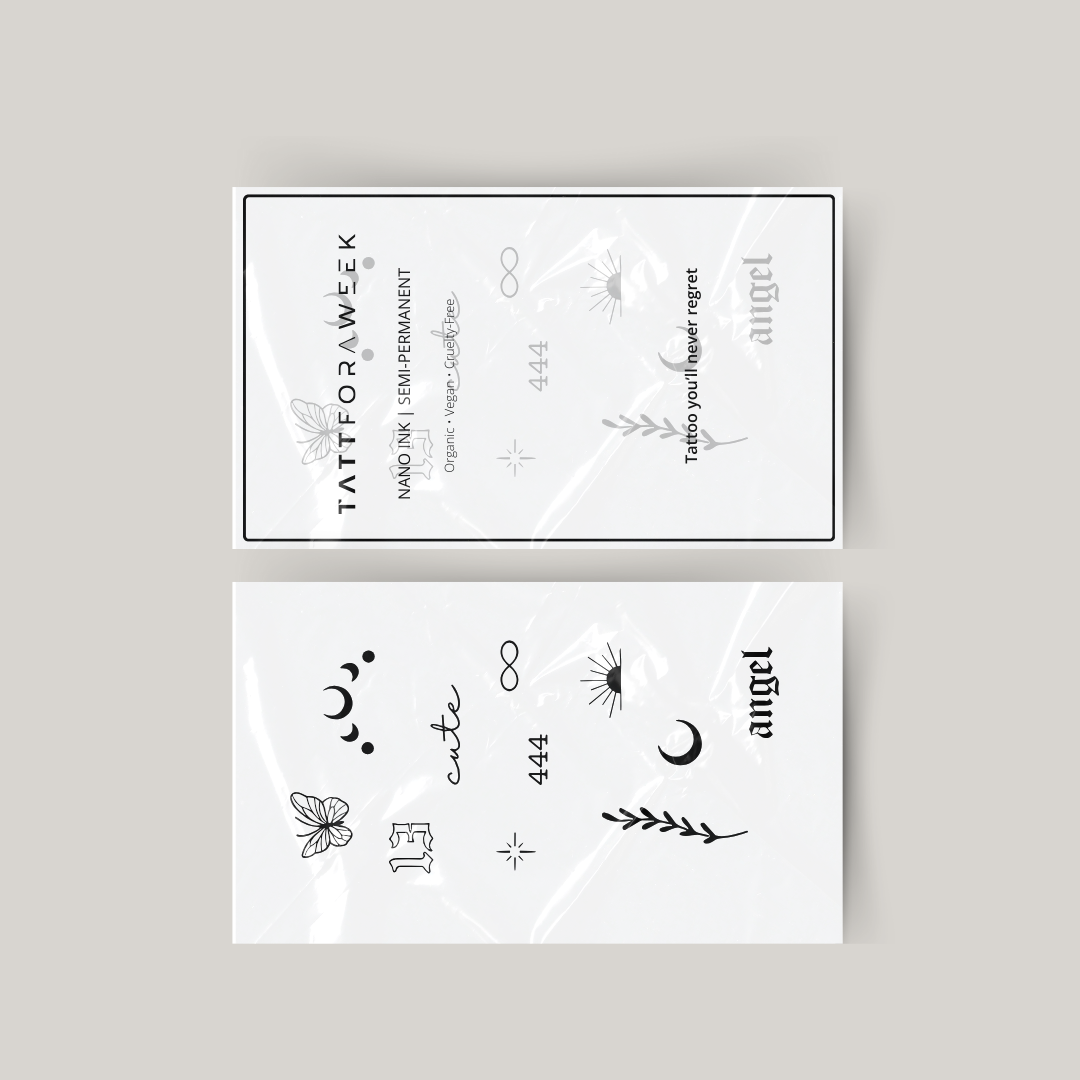 Lot de tatouages temporaires ange