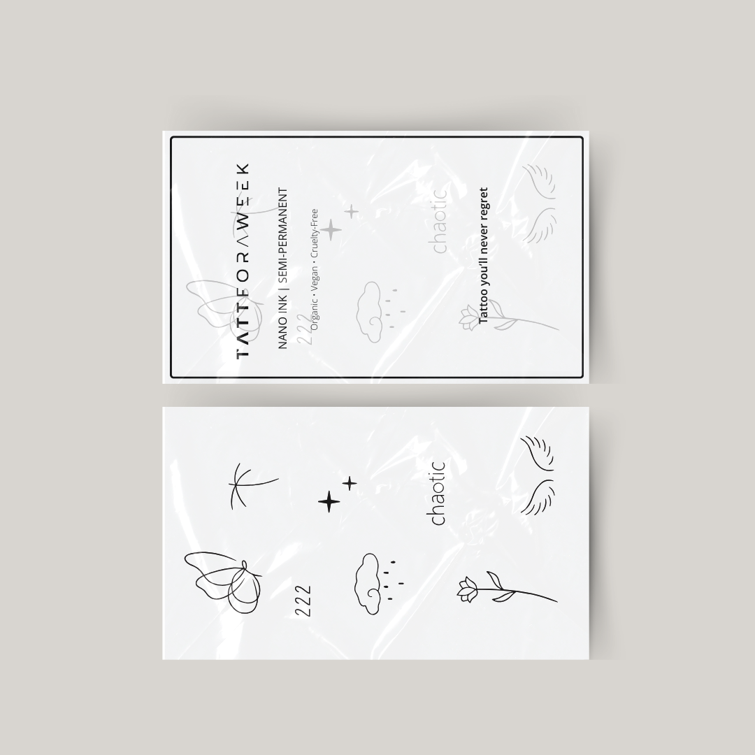 Lot de tatouages temporaires chaotique