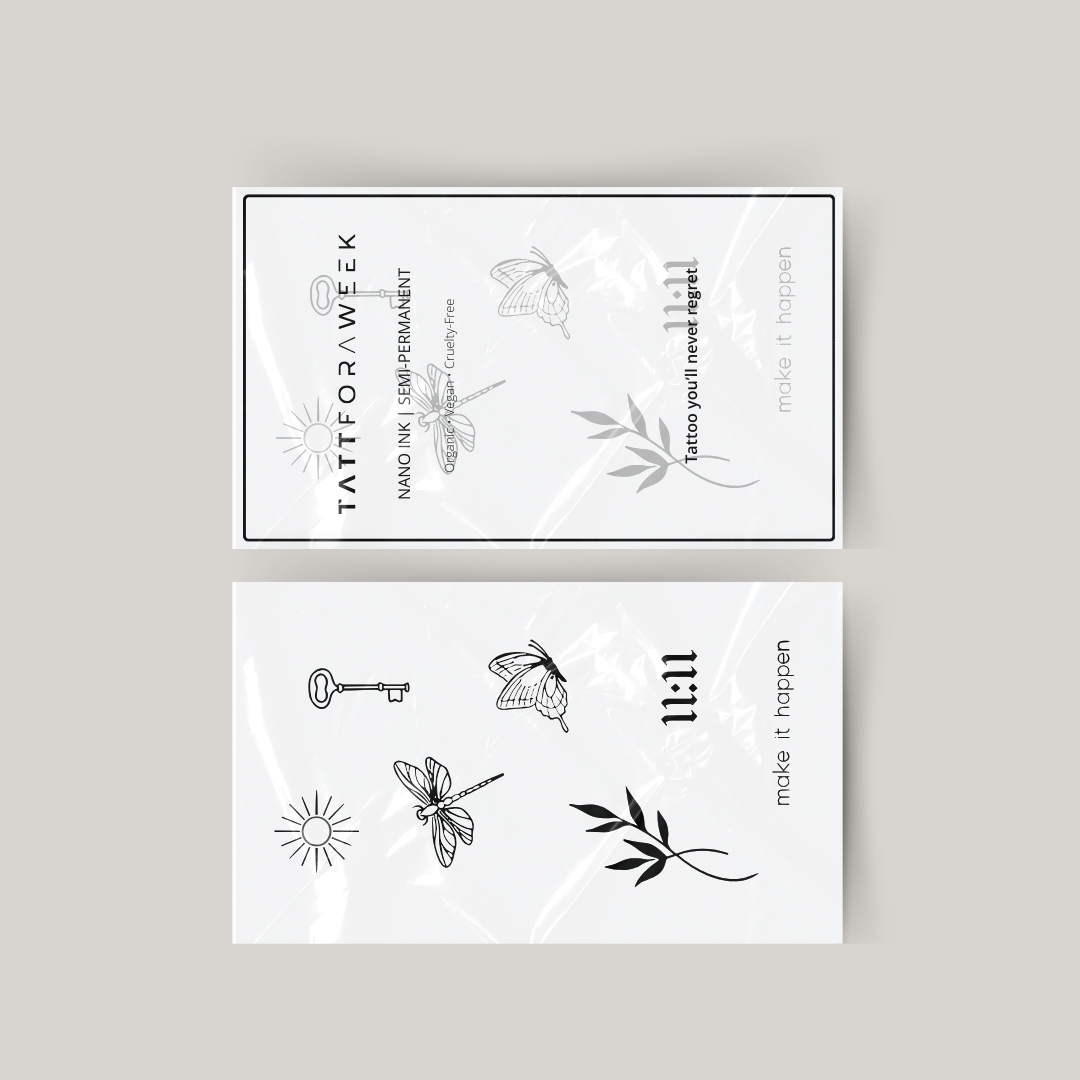Un pack de tatouages temporaires pour y parvenir