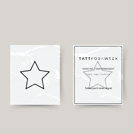 Étoile de tatouage temporaire