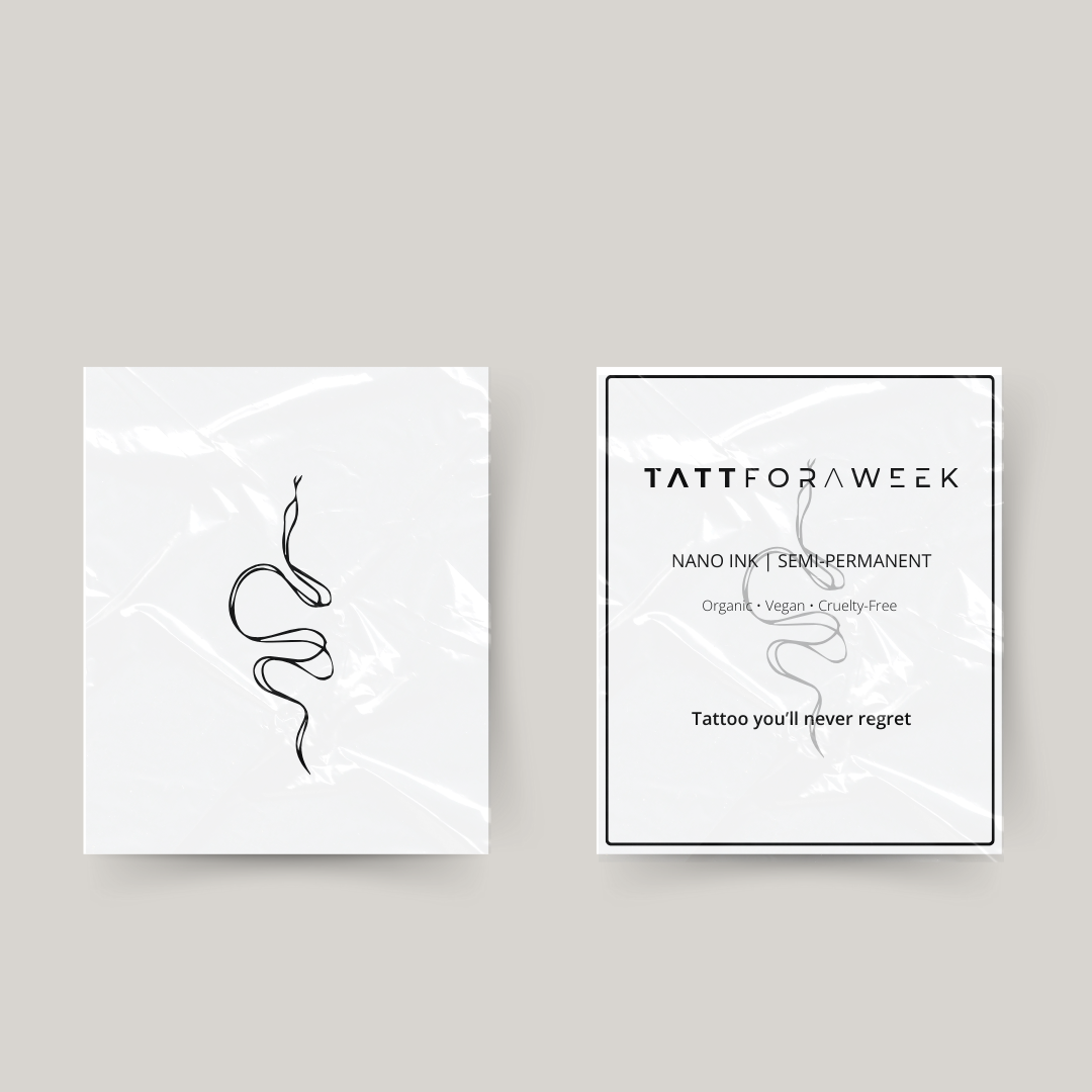 Tatouage temporaire serpent fineline