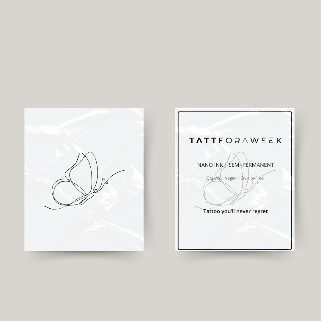 Tatouage temporaire papillon fineline