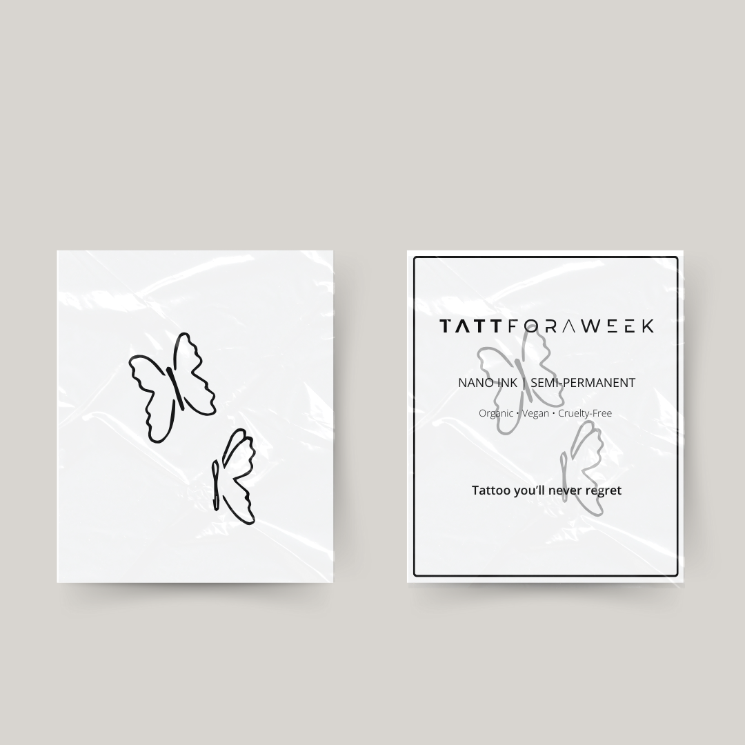 Tatouage temporaire papillons fineline