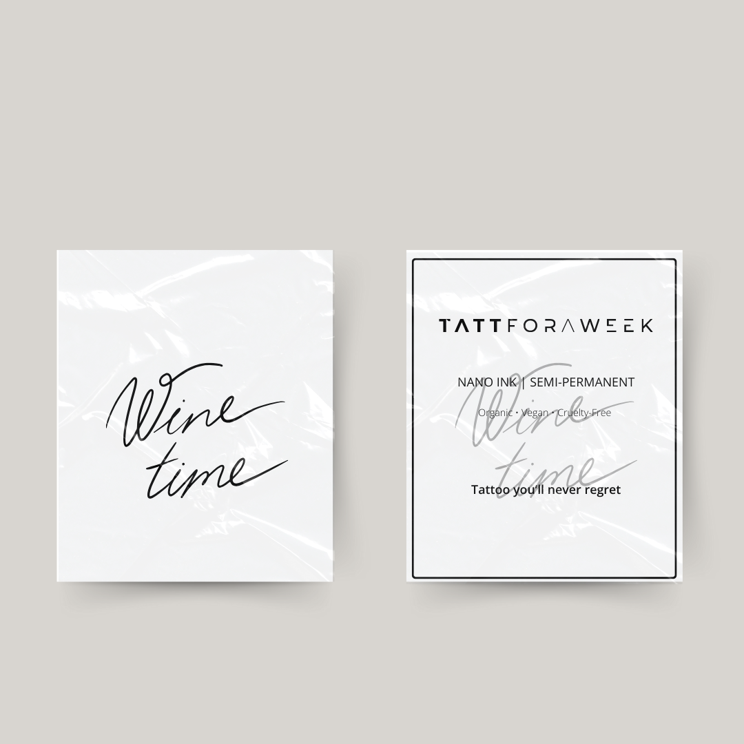 Tatouage temporaire temps du vin