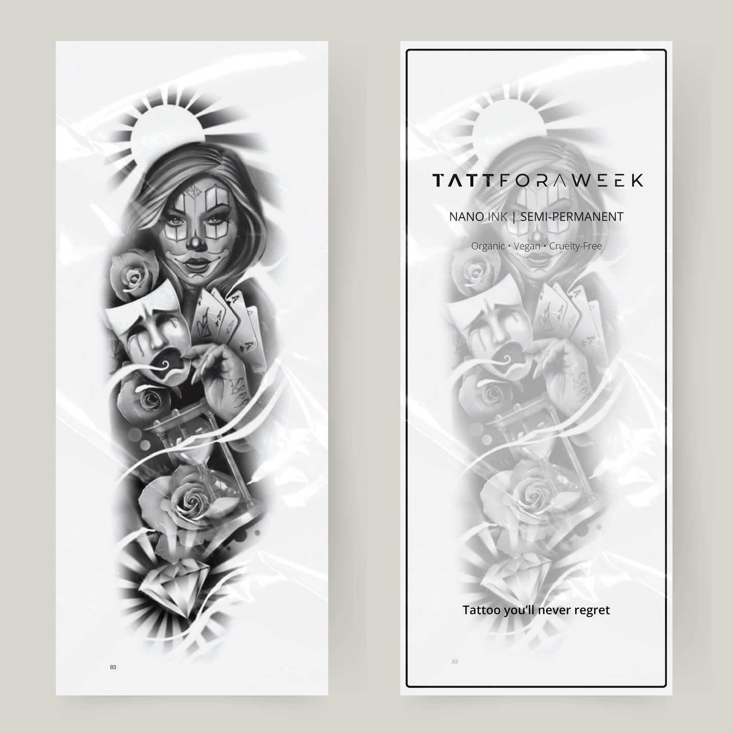 Faux tatouage sur la manche