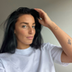 Coeur de tatouage temporaire