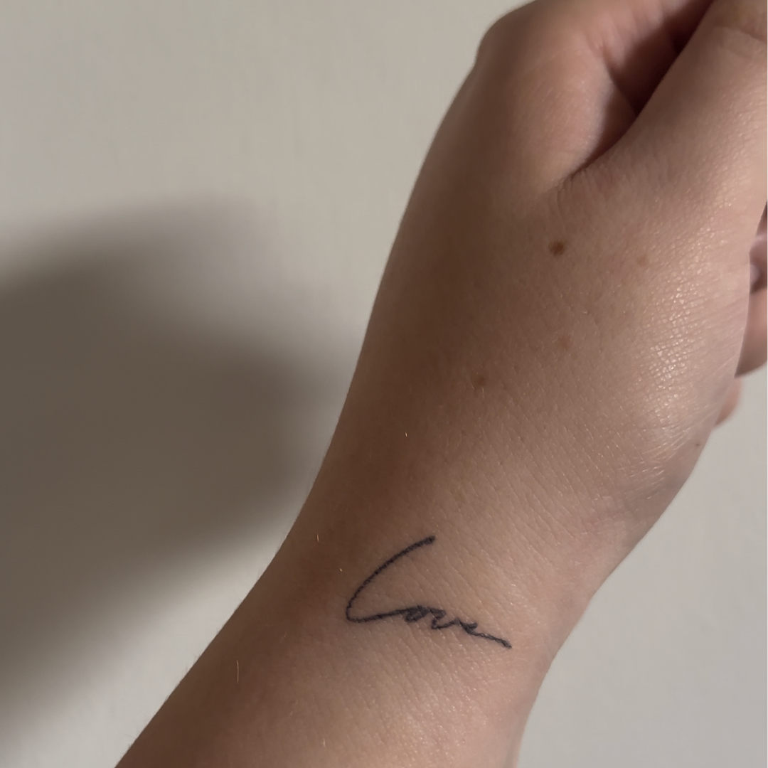 Amour de tatouage temporaire