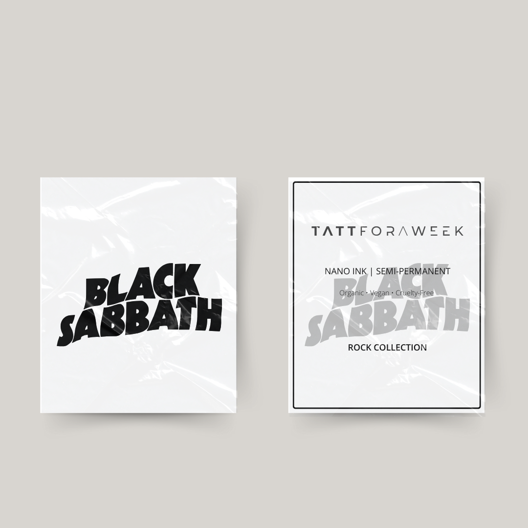 Tijdelijke tattoo Black Sabbath