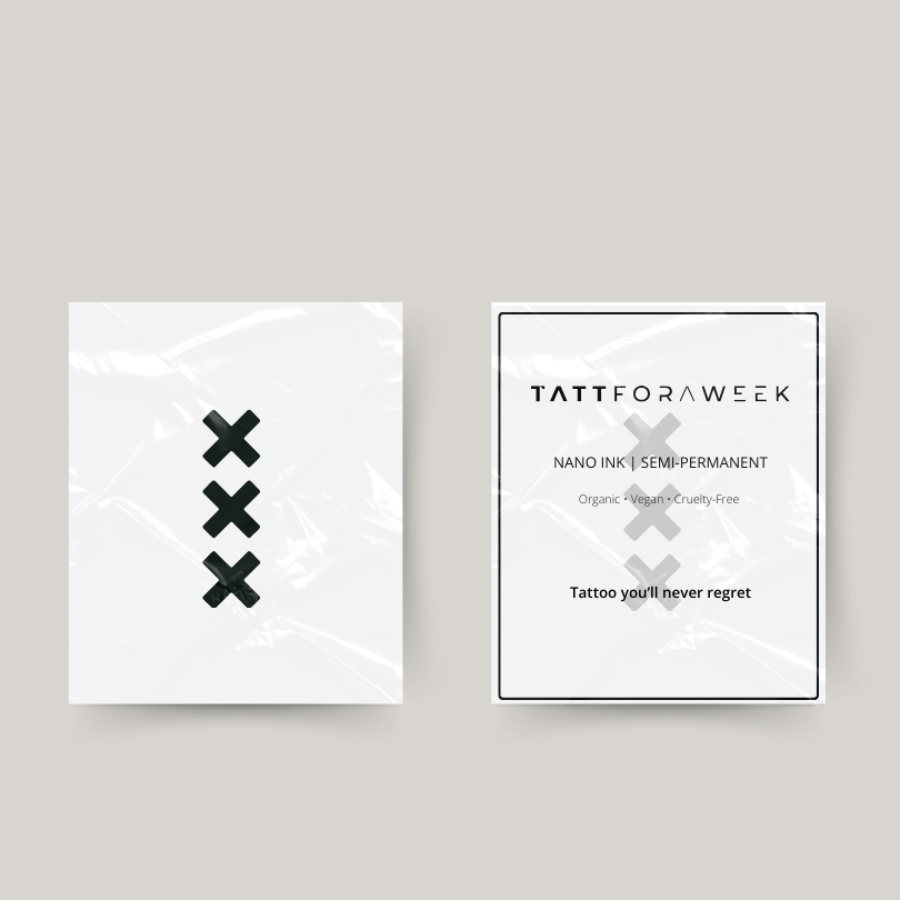 Tatouage temporaire croix d'Amsterdam