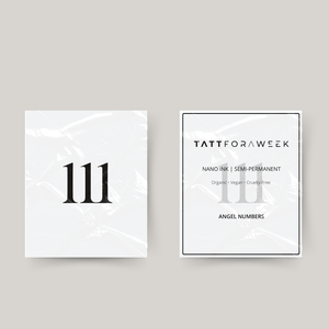 Tatouage temporaire numéros d'ange 111