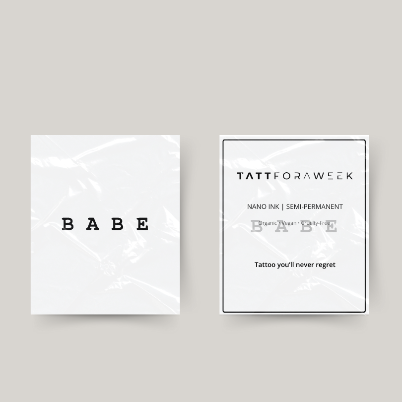 Tatouage temporaire babe