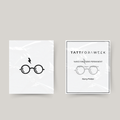 Tatouage temporaire lunettes avec éclair Harry Potter
