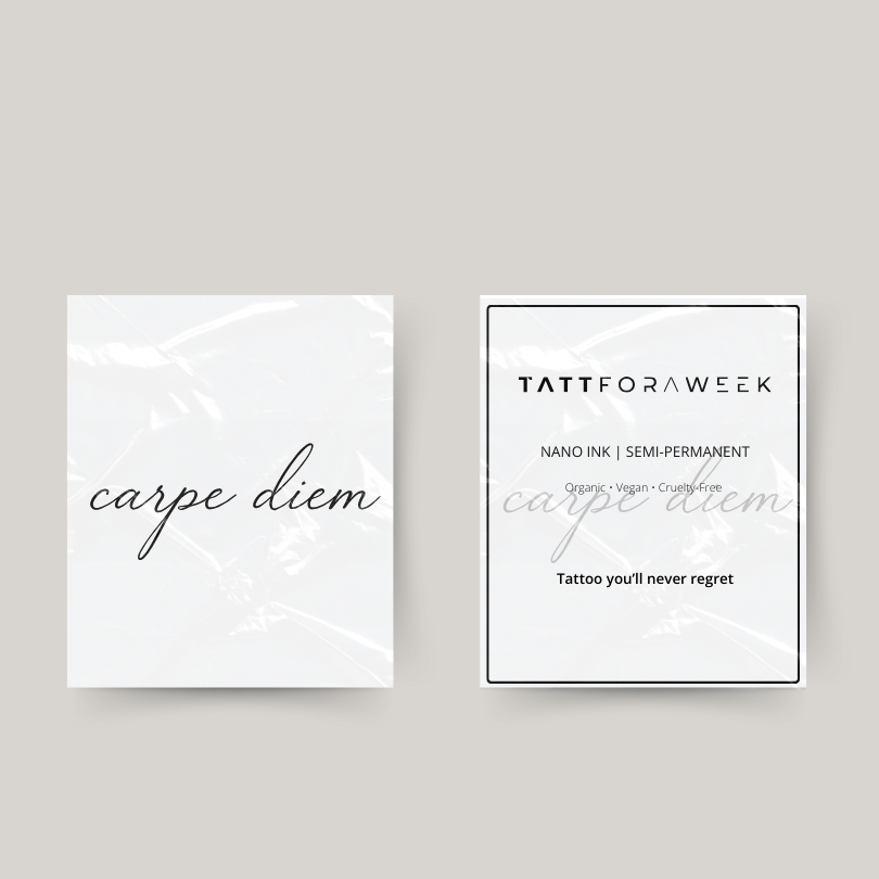 Tatouage temporaire carpe diem
