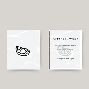 Tatouage temporaire tranche de citron