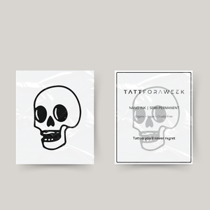 Tatouage temporaire tête de mort