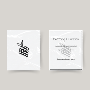 Tatouage temporaire raisins