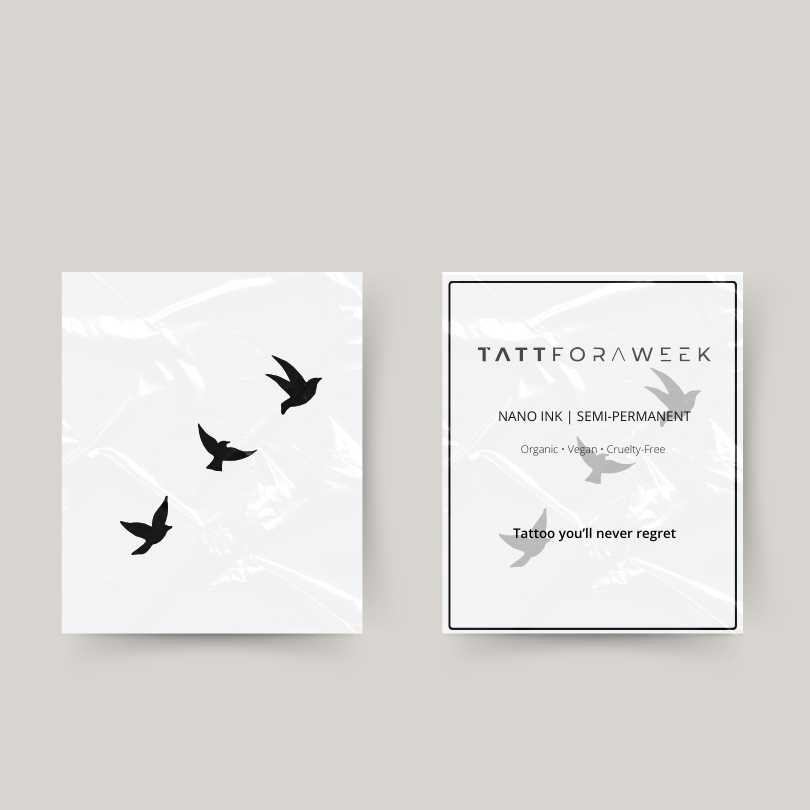 Tatouage temporaire oiseaux libres