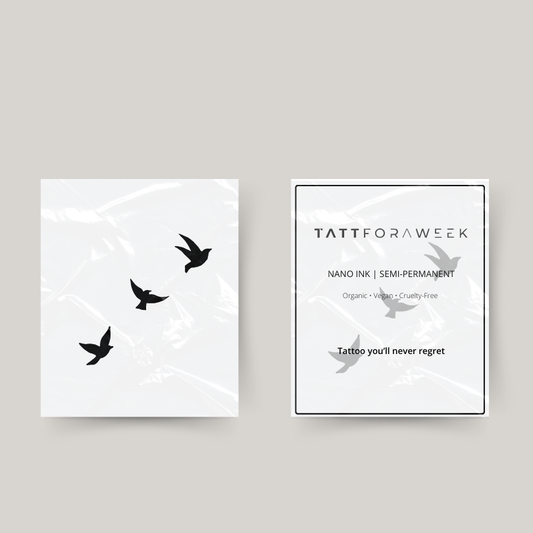 Tatouage temporaire oiseaux libres