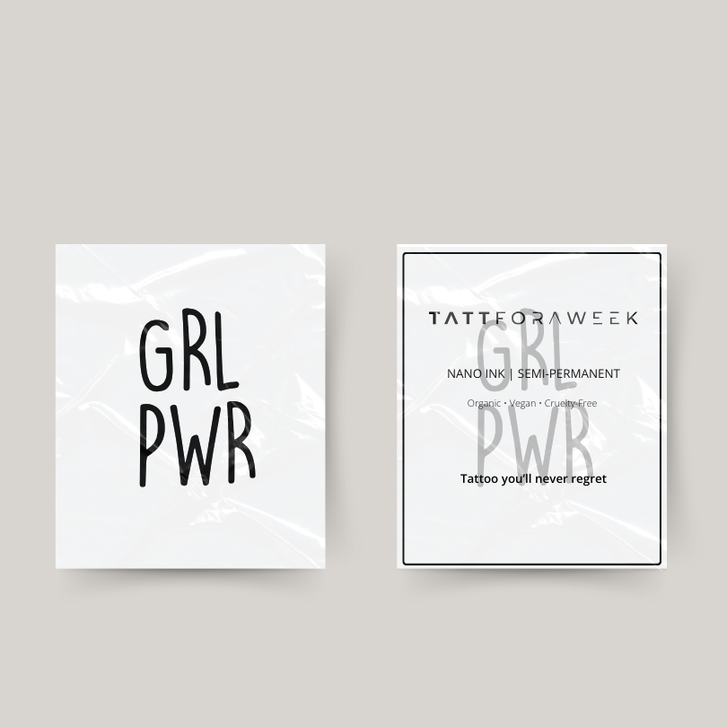 Tatouage temporaire girlpower