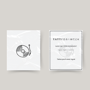Tatouage temporaire disque vinyle