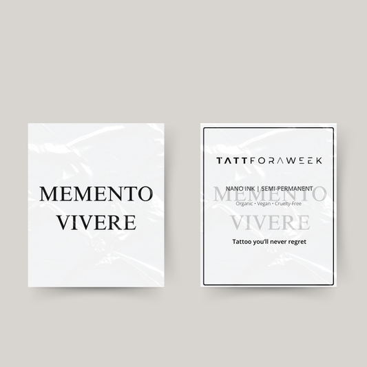 Tatouage temporaire momento vivere