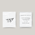 Tatouage temporaire avion en papier
