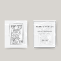 Timbre de tatouage temporaire rose